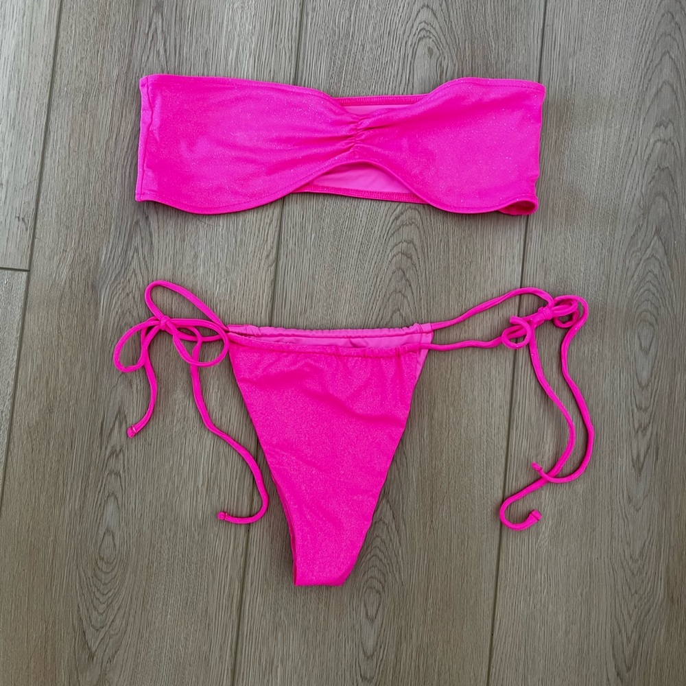 Frankies Bikinis Naomi Osaka Glitter Bikini Set